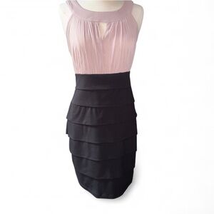 Enfocus Studio Mauve and Black Dress